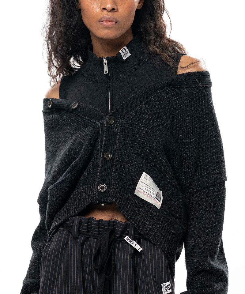 Shifted Layer Knit Cardigan 5