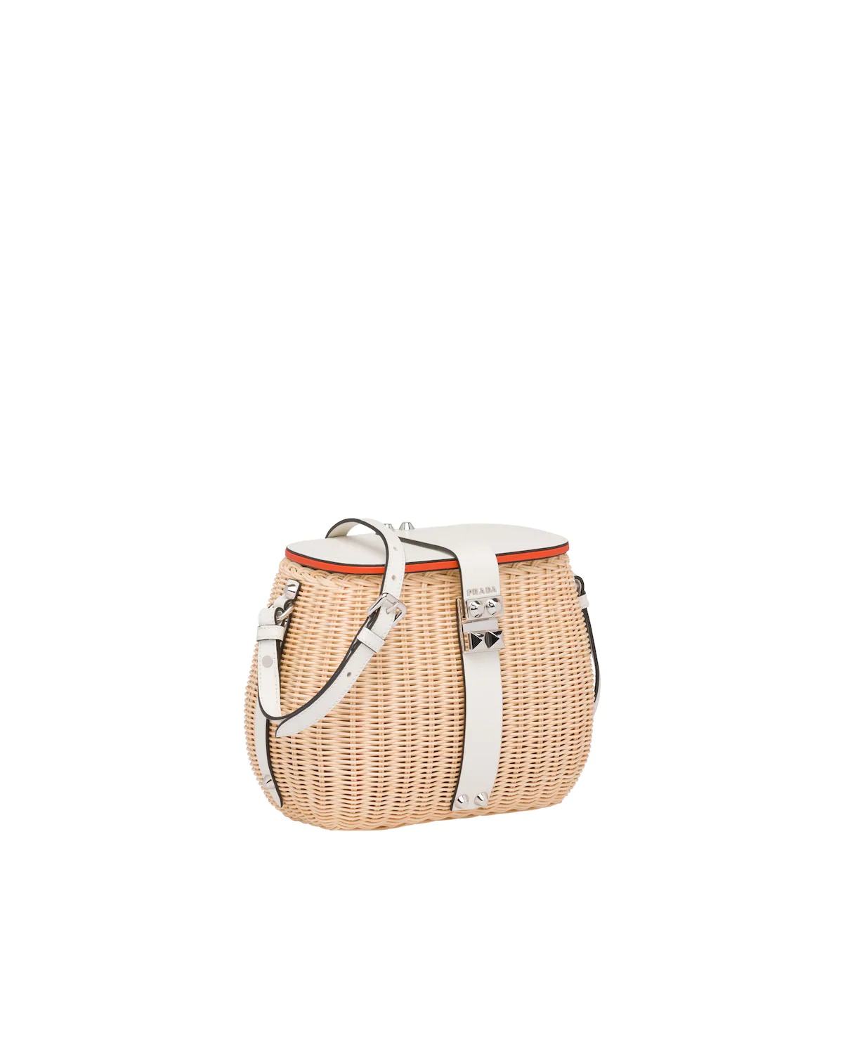 Wicker and leather shoulder bag - 3