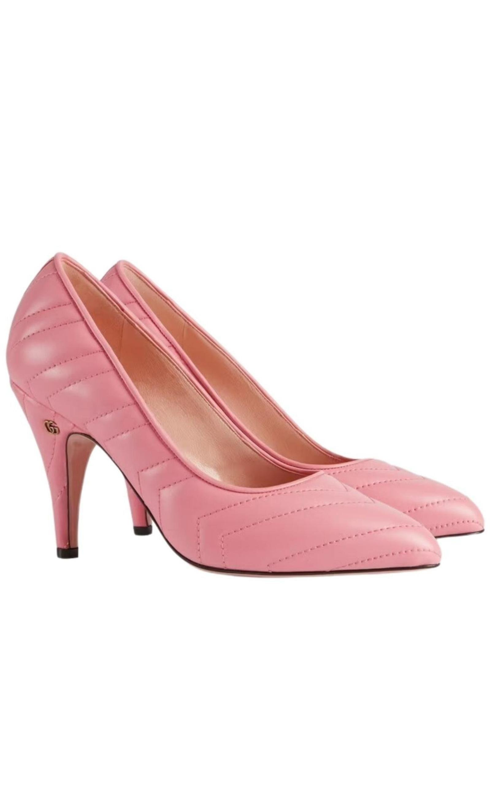 Matelasse Leather Pump - 3