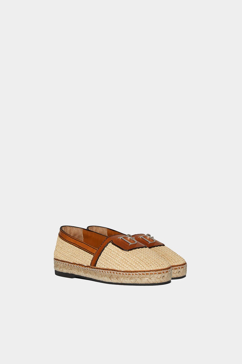 JUNGLE RAFIA FLAT SHOES - 3