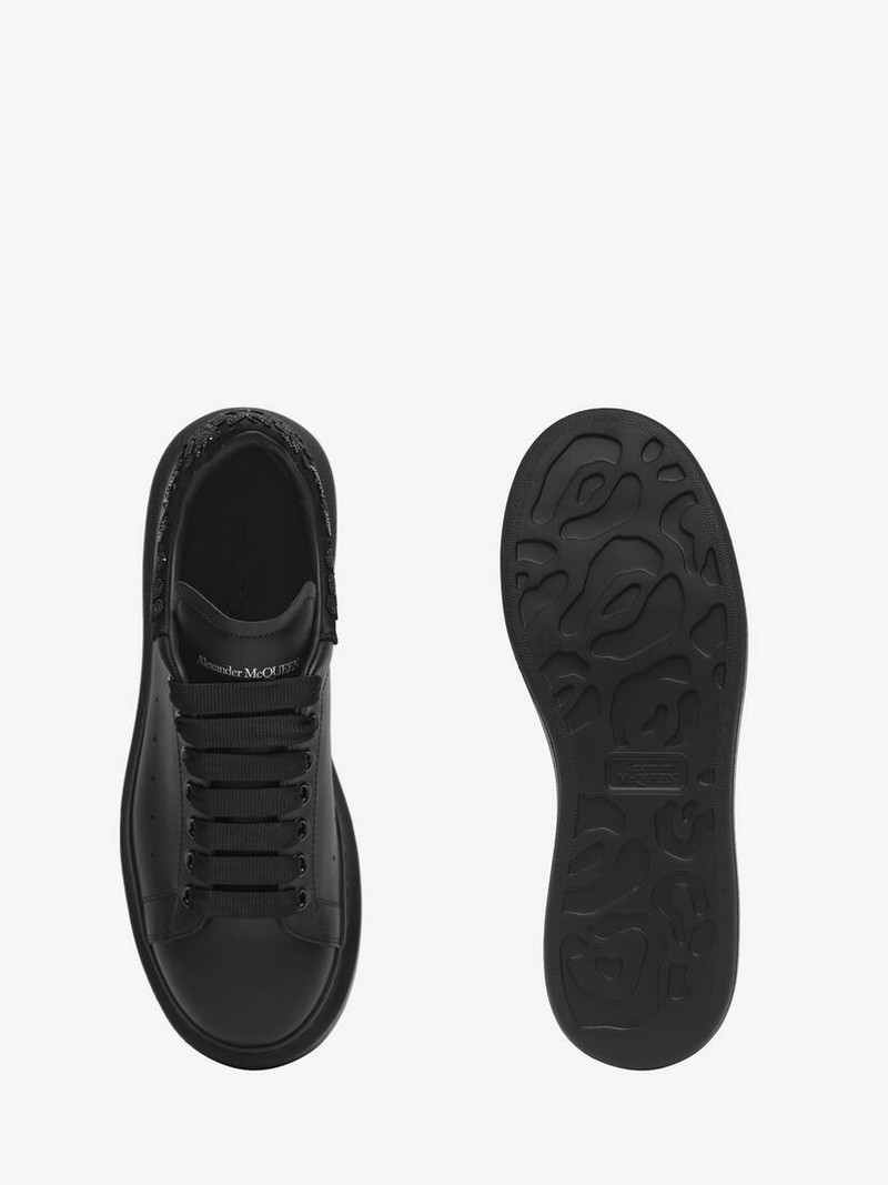 Alexander McQueen Men's Oversized Sneaker in Black outlook