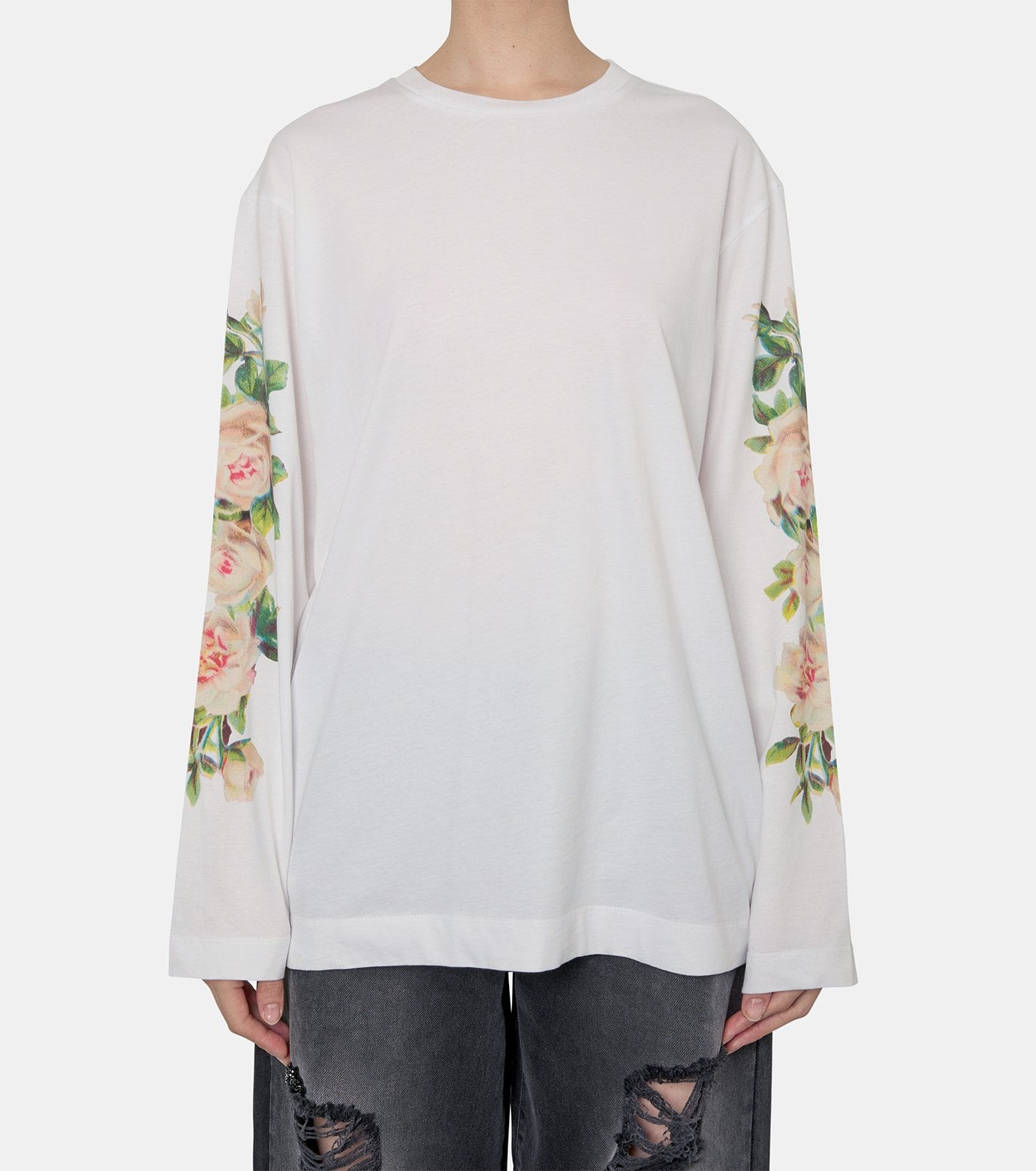 Rose Banquet Print LS T-Shirt - 2
