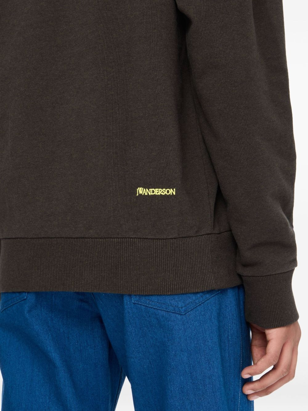 contrast-trim sweatshirt - 5