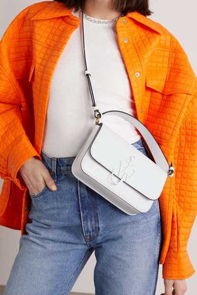 JW Anderson Anchor Midi debossed leather shoulder bag outlook