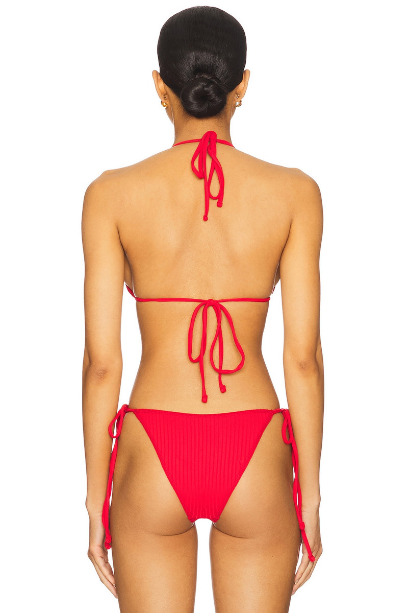 Frankies Bikinis Nick Ribbed Bikini Top outlook
