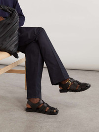 Bottega Veneta Alfie leather sandals | REVERSIBLE