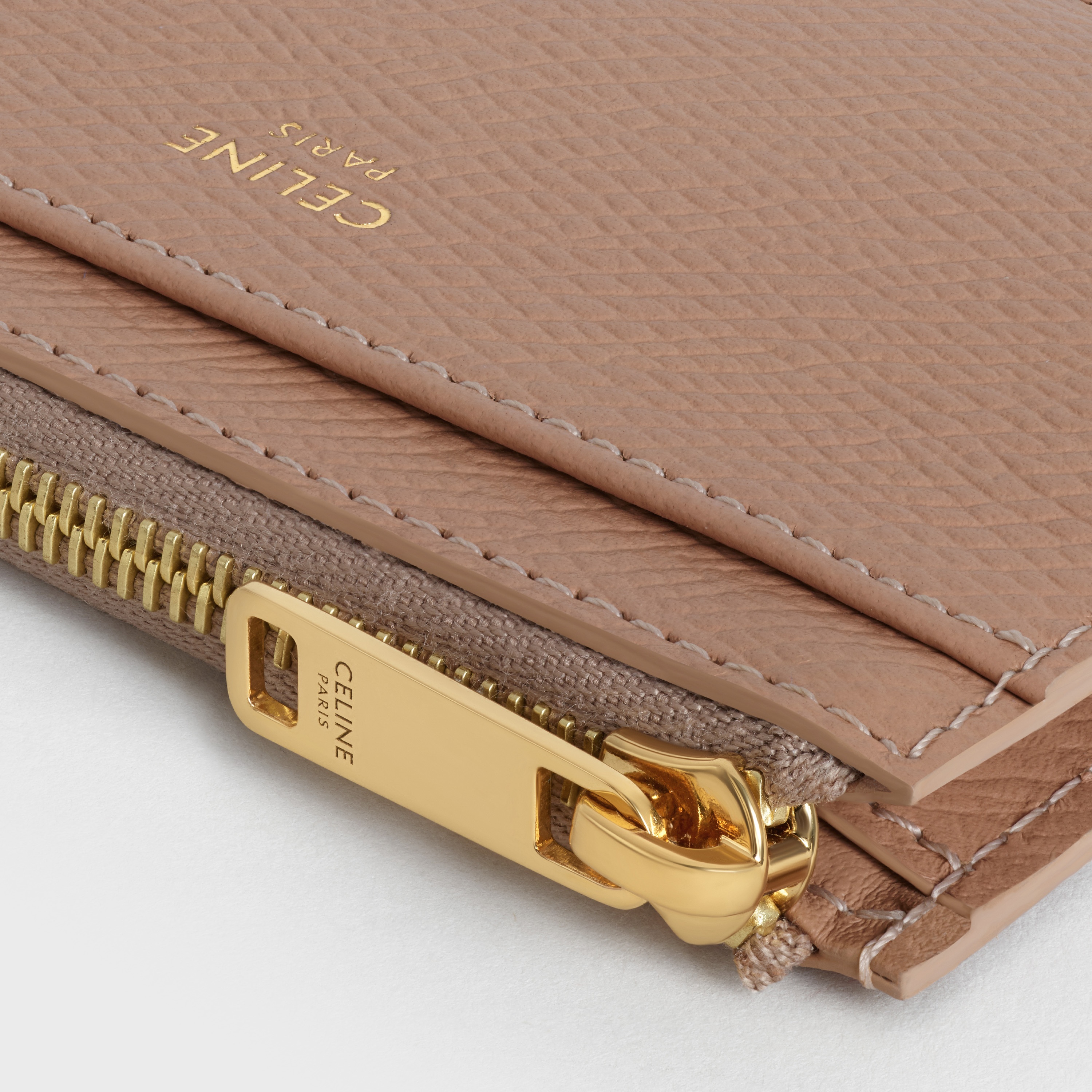 ZIPPED CARD HOLDER  IN  GRAINED CALFSKIN - 4