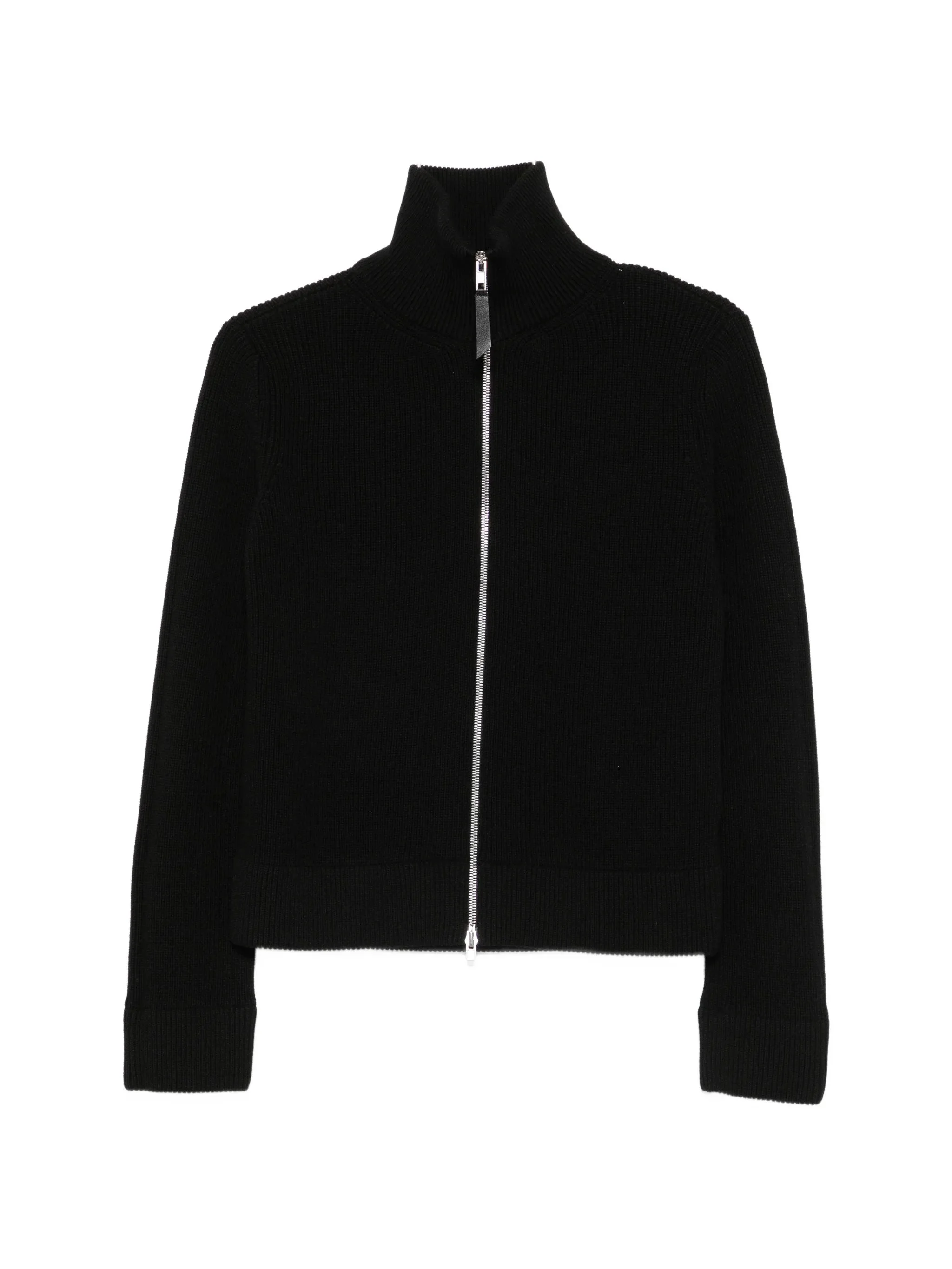 Maison Margiela Ribbed-knit Zip-up Jacket - 1