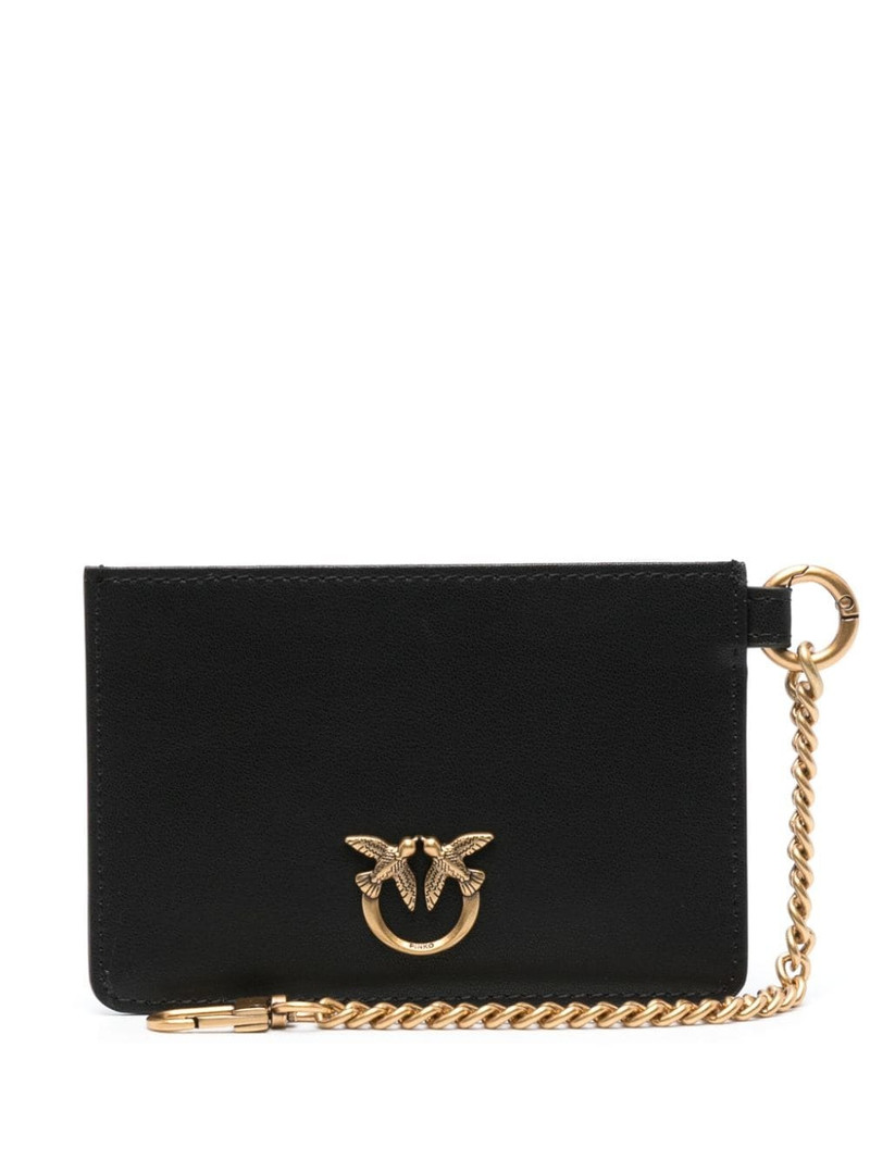logo-plaque leather wallet 1