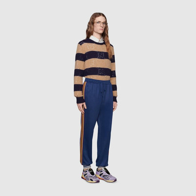 GUCCI GG knit striped wool sweater outlook