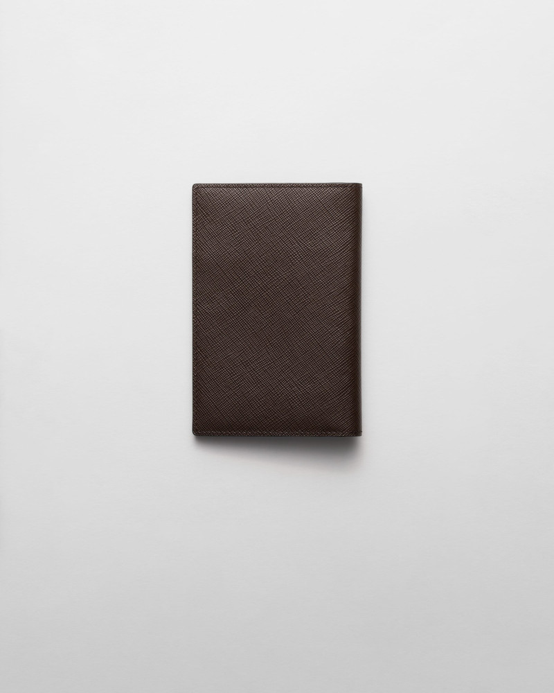 Saffiano leather passport holder 3