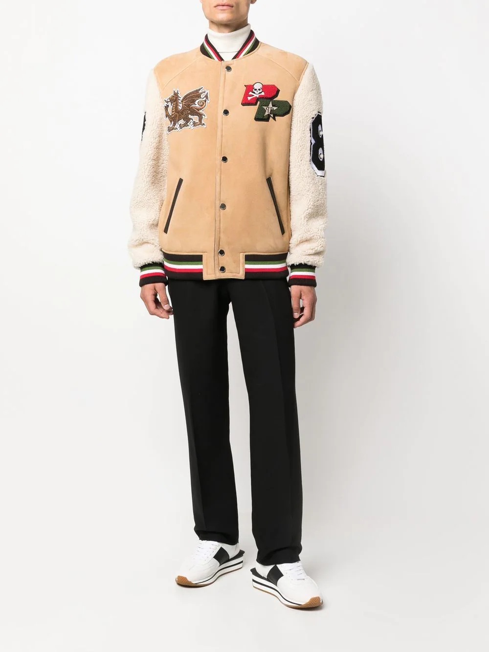 logo-patch bomber-jacket - 2