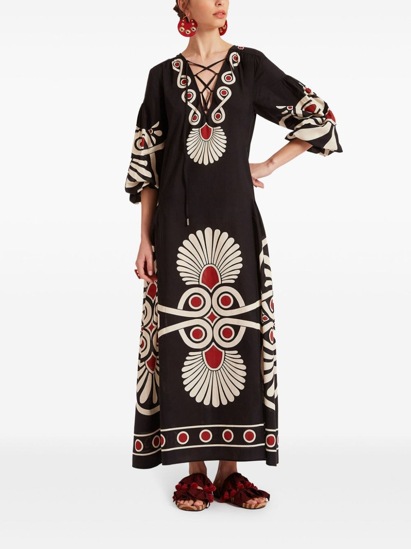 La DoubleJ Viviana geometric-print dress outlook