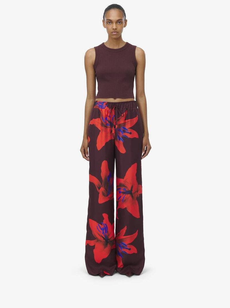 Flame Lily Pyjama Trousers - 1