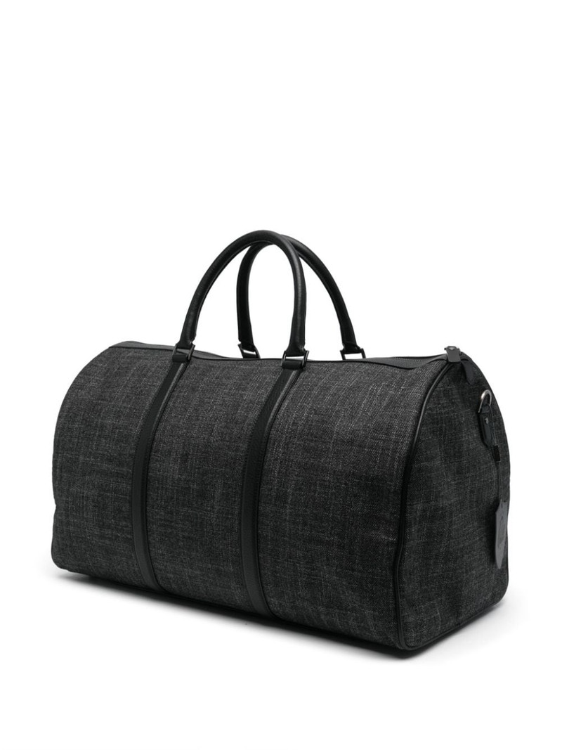 Canali logo-patch duffle bag outlook