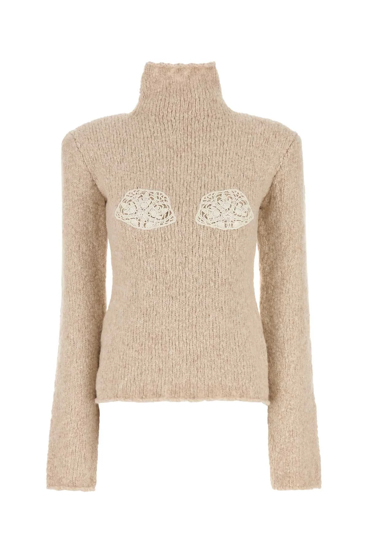 Magda Butrym Women Beige Alpaca Blend Sweater - 1