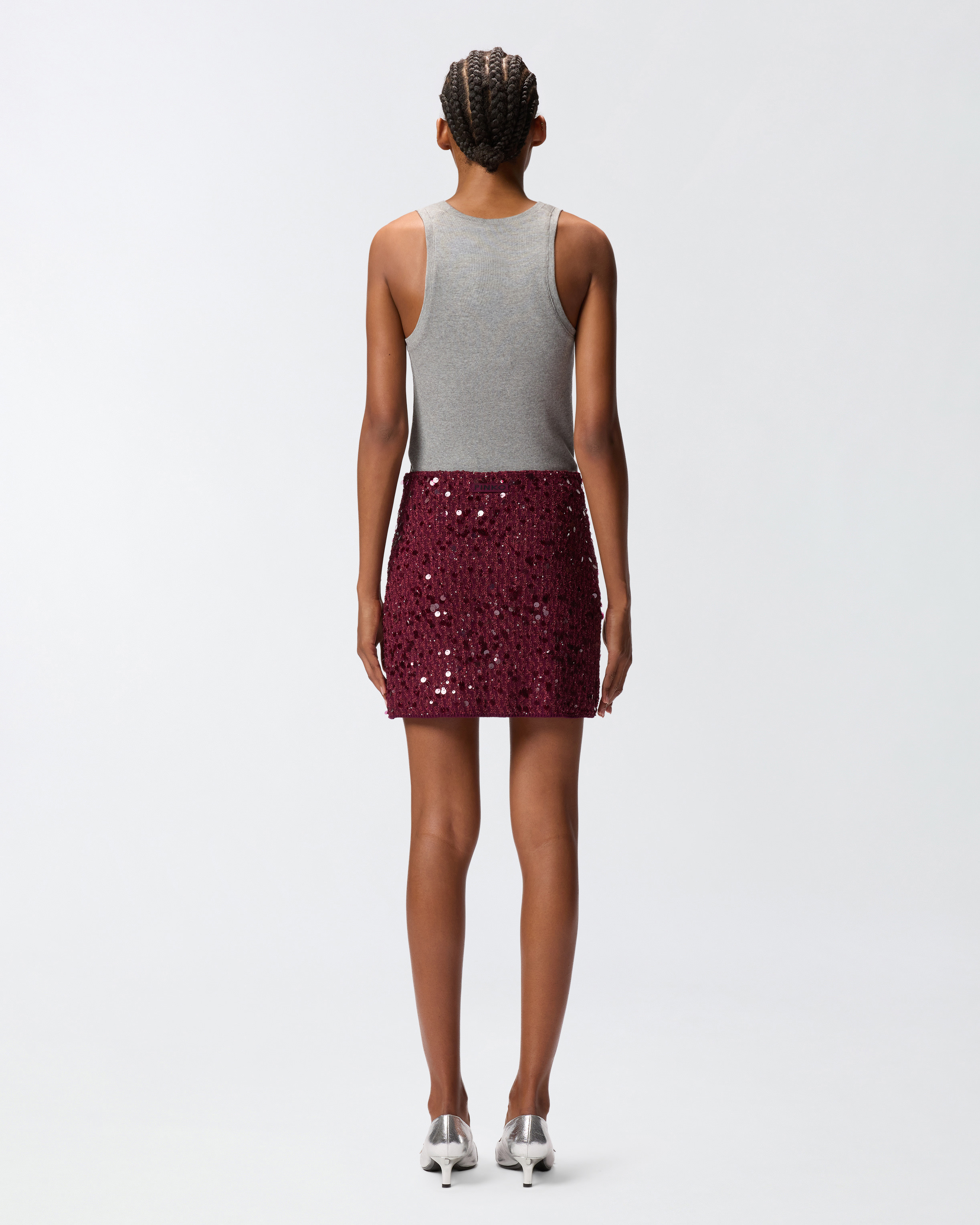 ALL-OVER SEQUINNED MINI SKIRT - 4