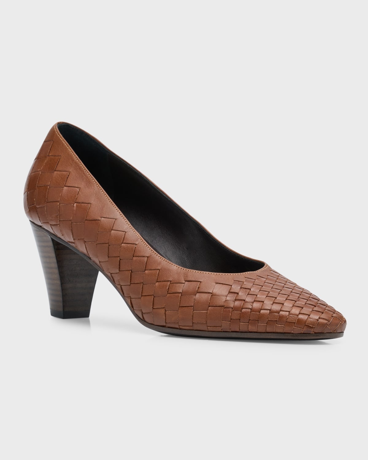 Charlotte Woven Leather Pumps - 2