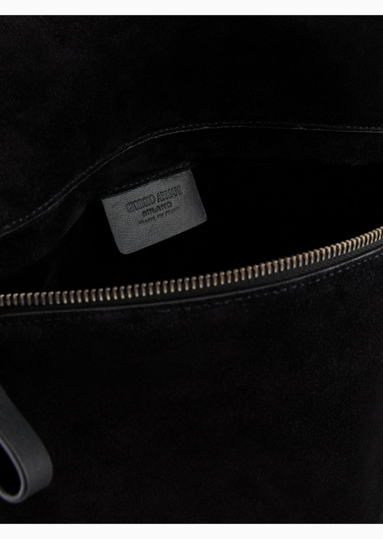 Suede and leather messenger bag - 4