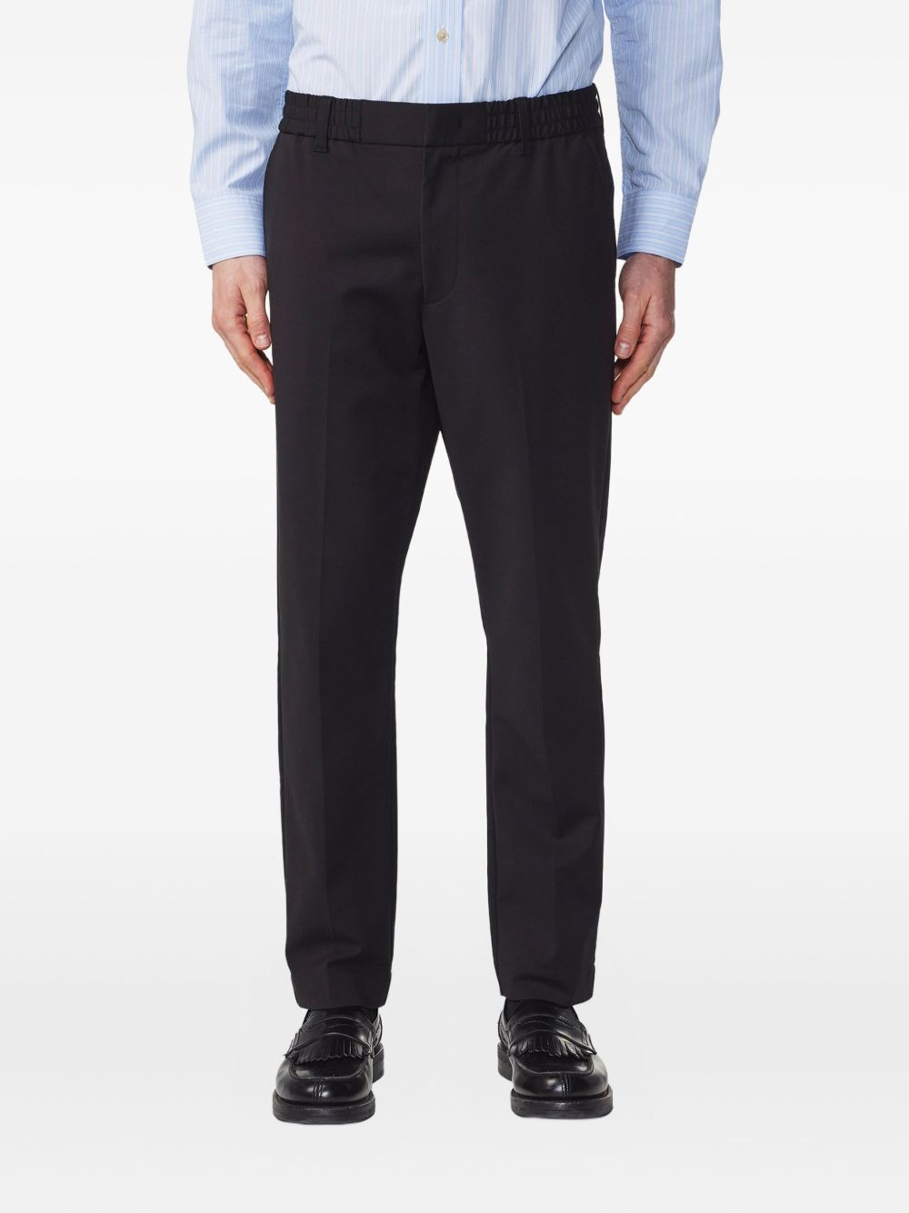 elasticated-waist tailored trousers - 2