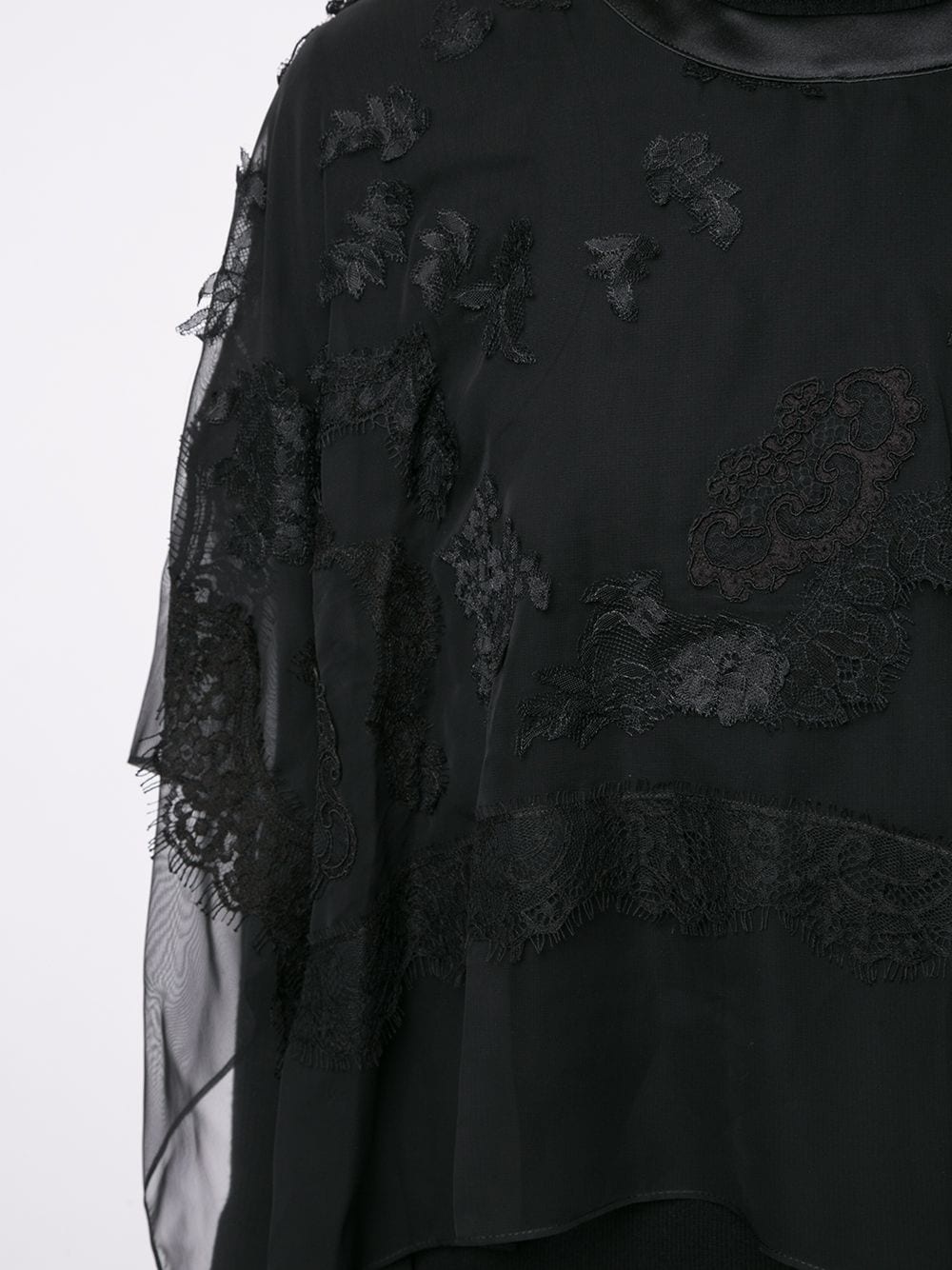 lace-embroidered blouse - 5