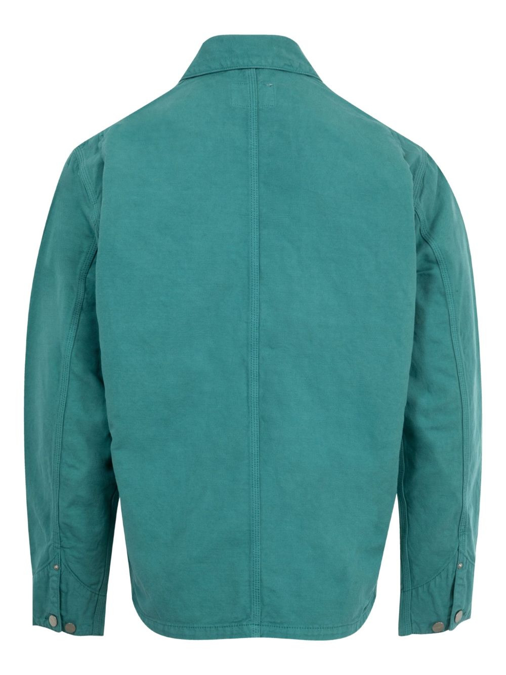 button-fastening patch-pocket shirt jacket - 2
