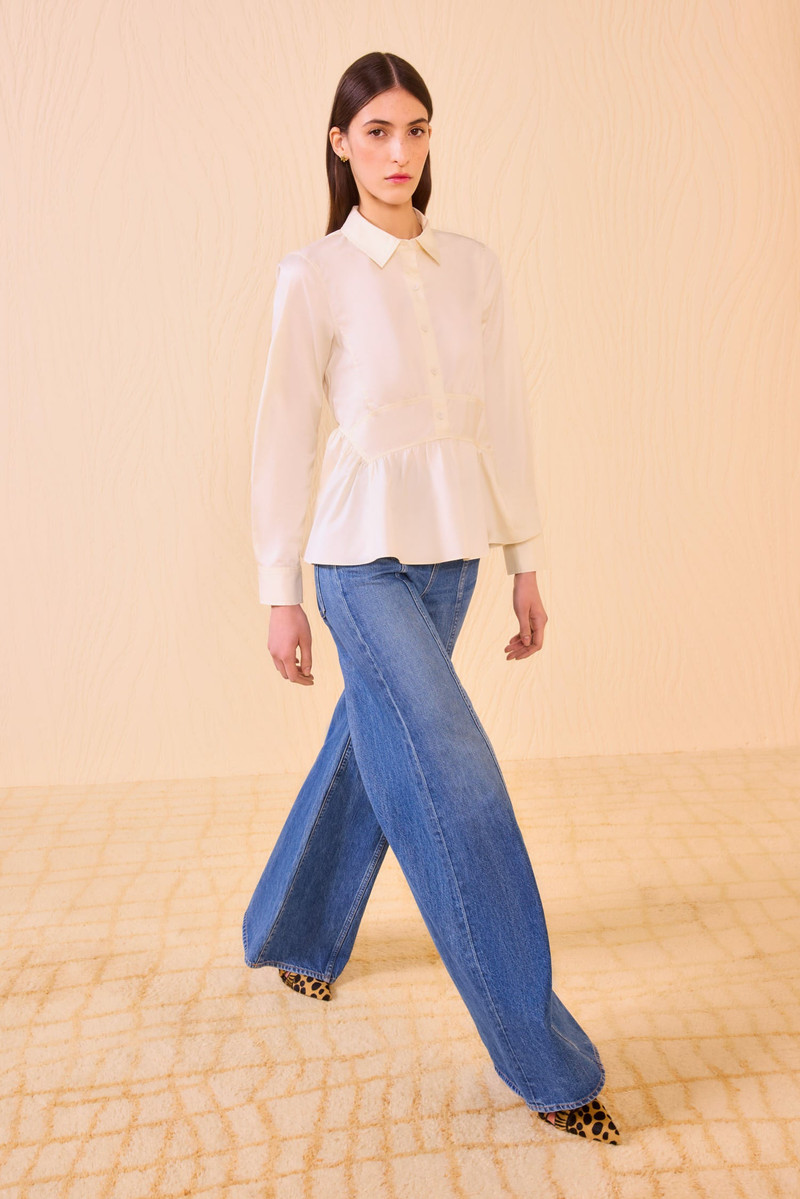 Juna Long Sleeve Peplum Blouse 1