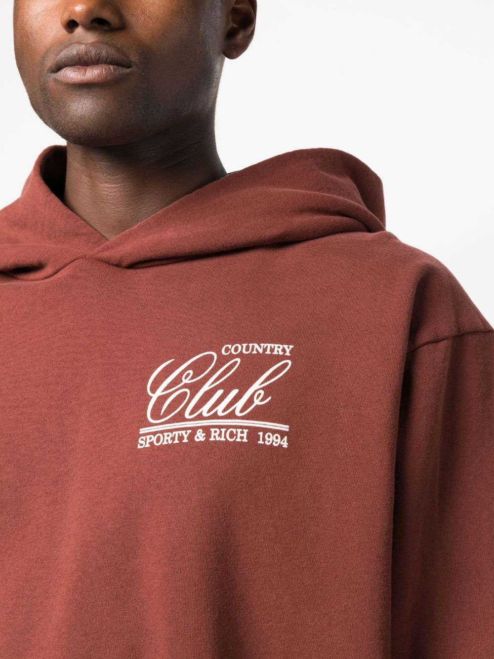 graphic-print cotton hoodie - 5