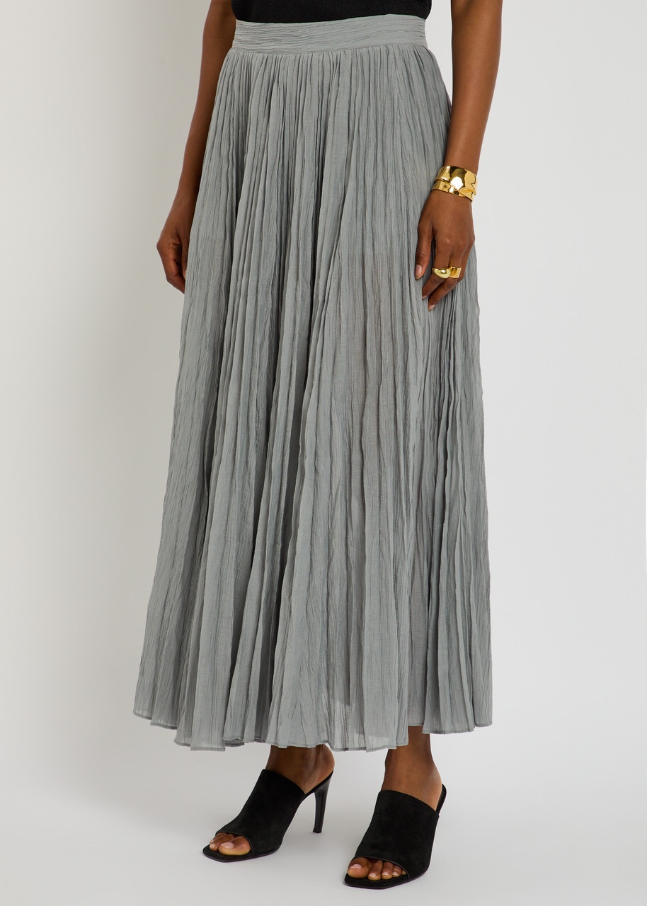 Toteme Crinkled Plissé Midi Skirt - 2