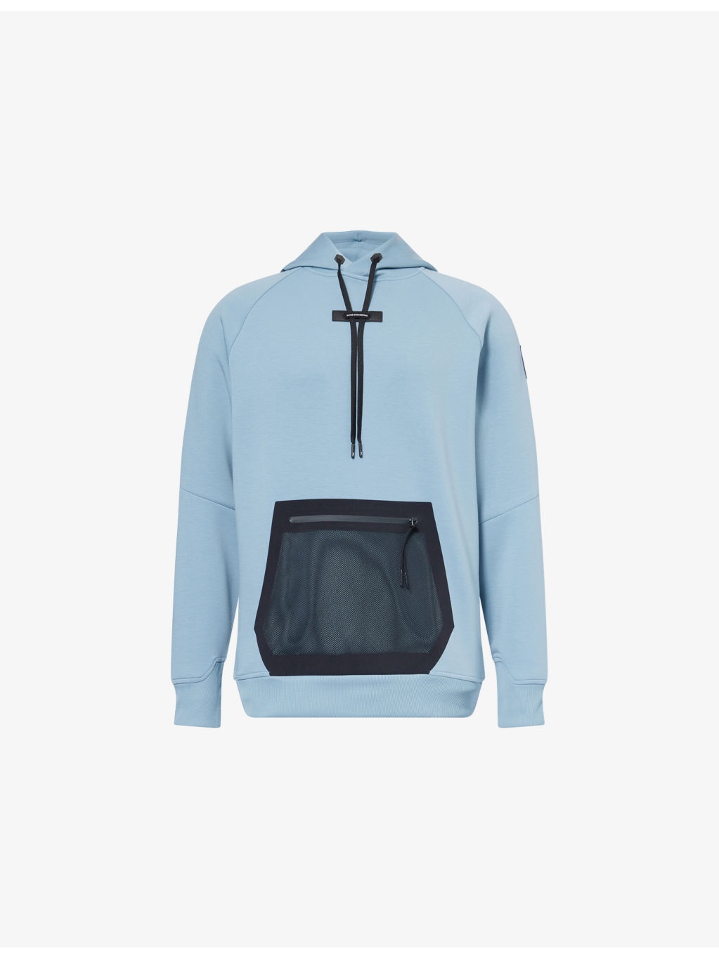 Relaxed-Fit Mesh-Pocket Stretch-Jersey Hoody - 1