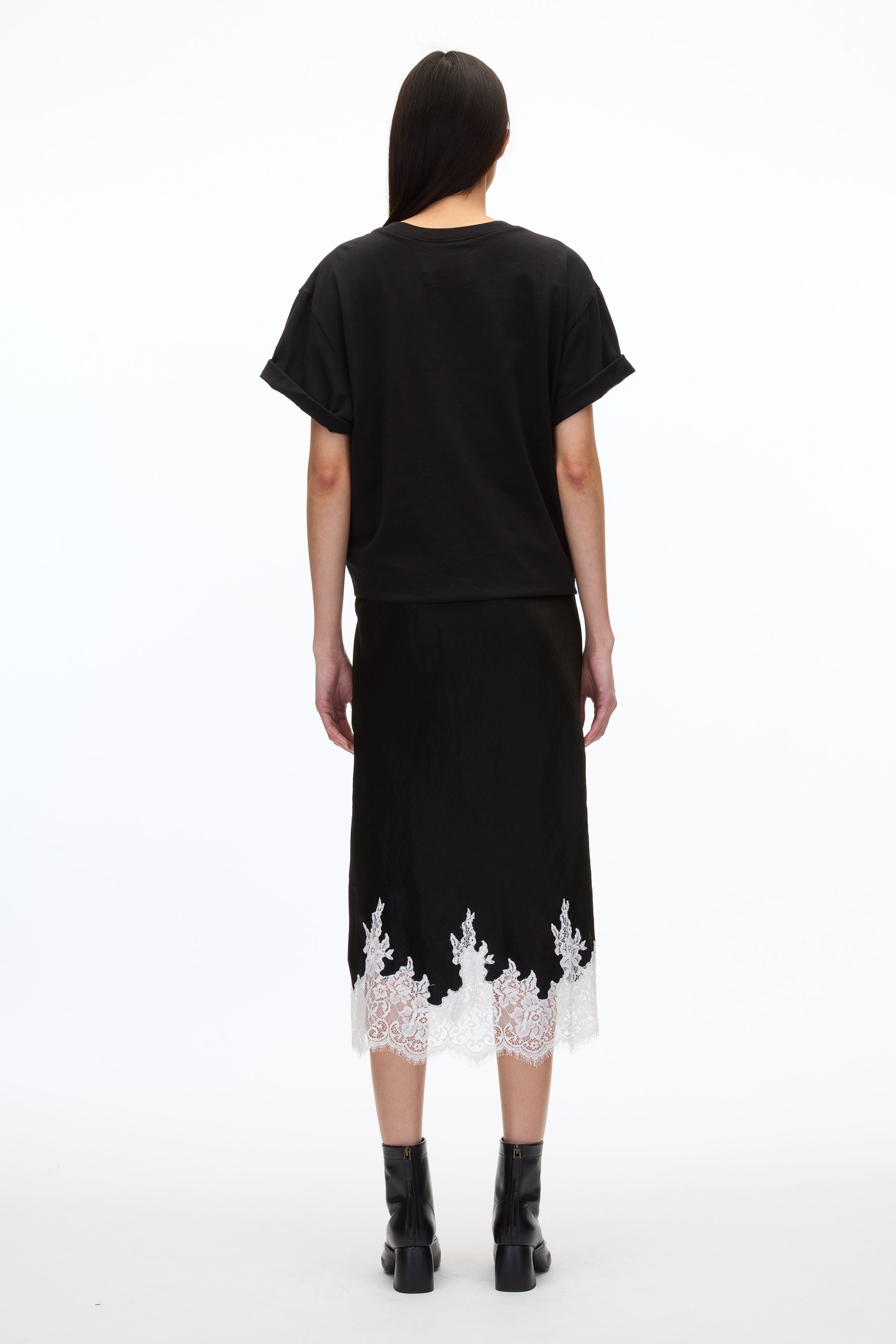 Draped T-Shirt Slip Combo Dress - 4