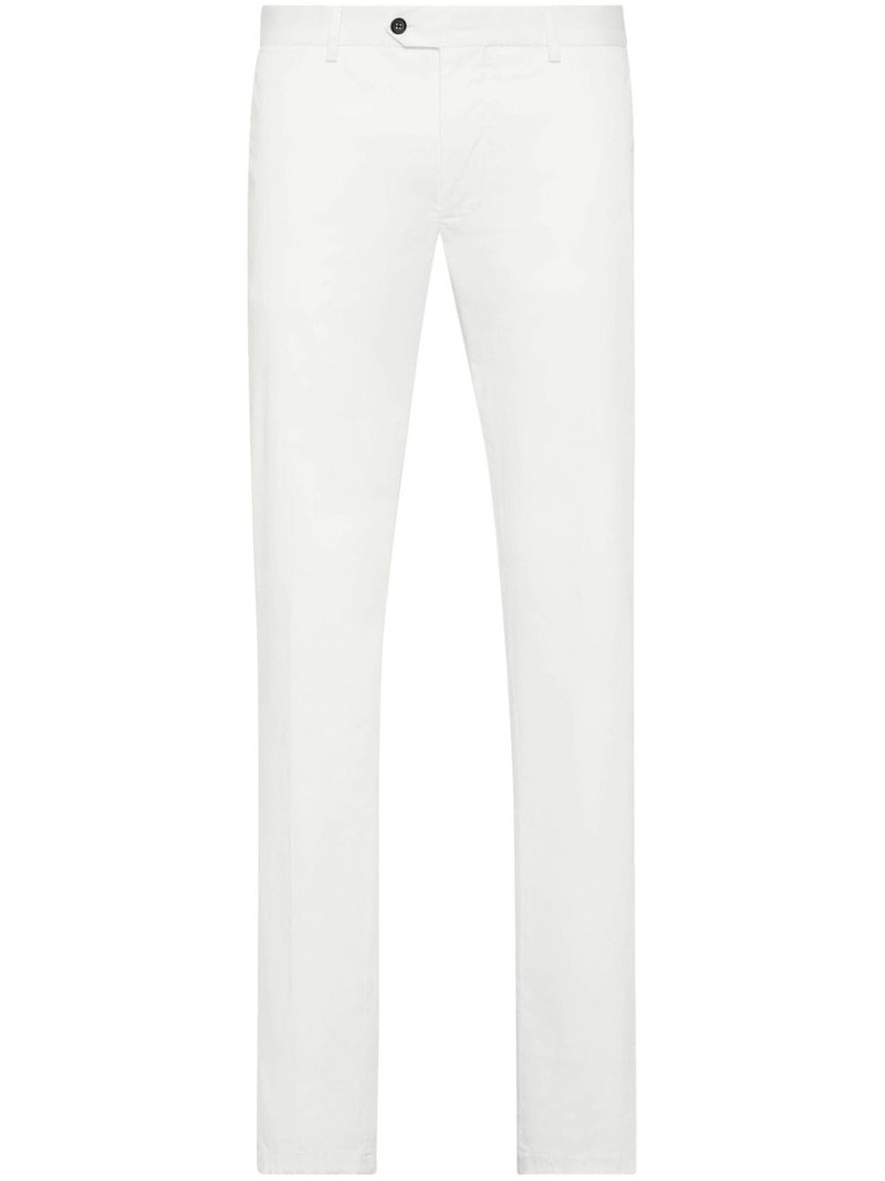 slim-cut gabardine chinos 1