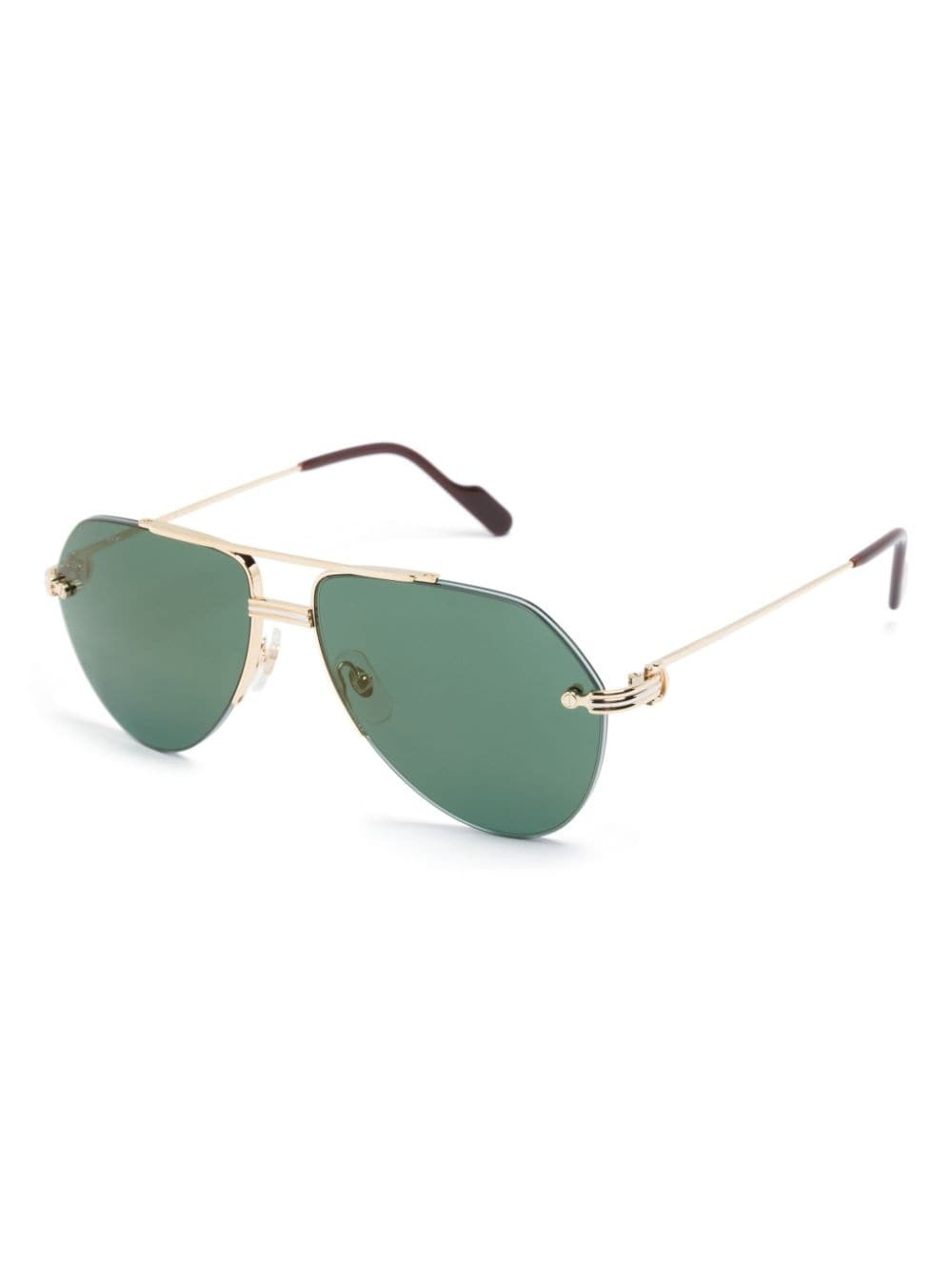 round-frame tinted sunglasses - 2