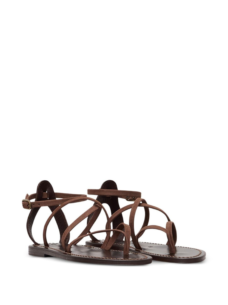 K.JACQUES Epicure multi-strap leather flat sandals outlook