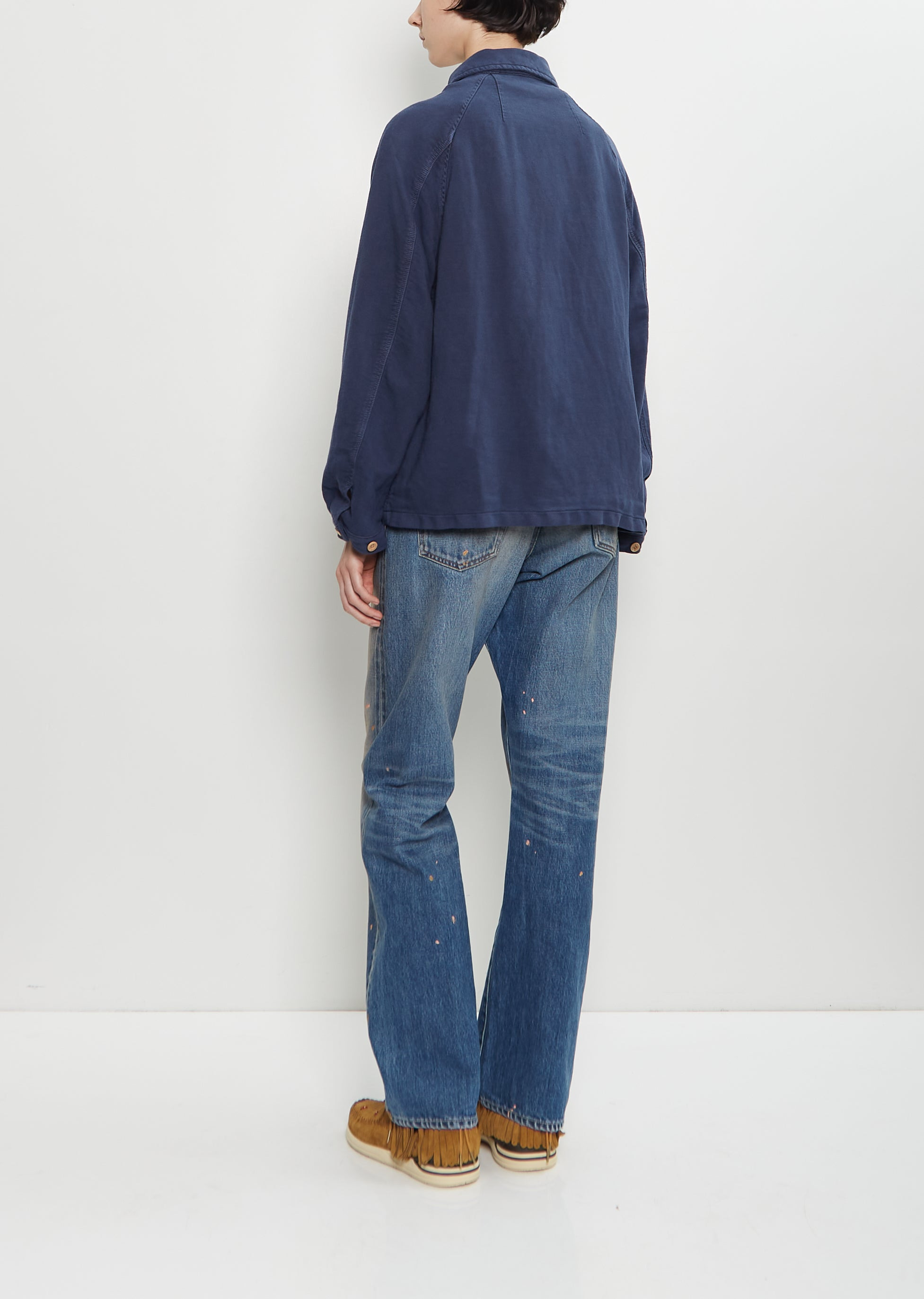 Coverall Moleskin Jacket — Blue - 2