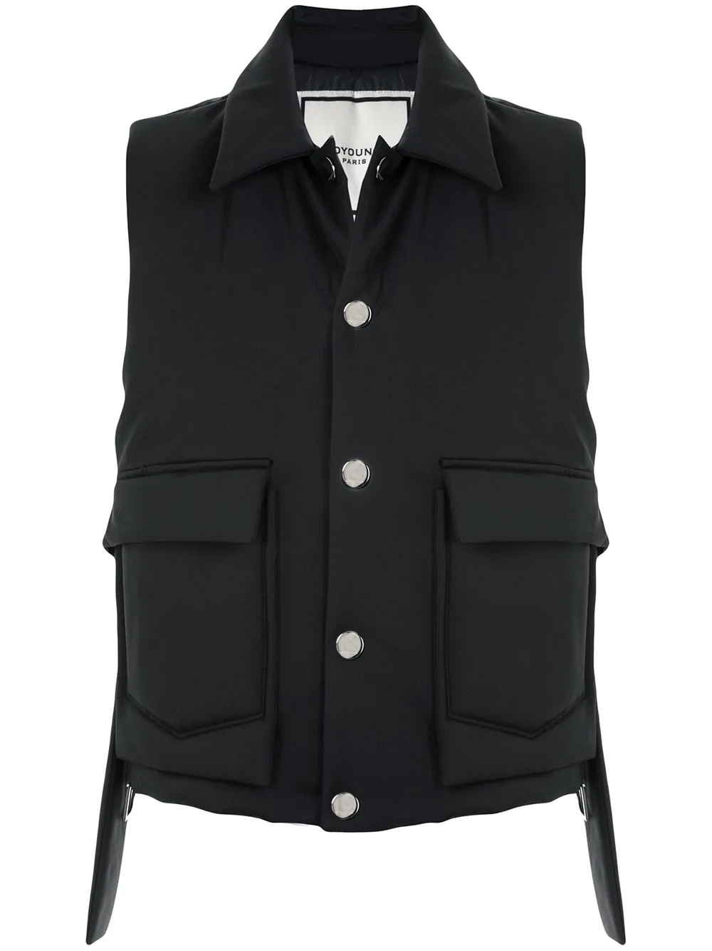 point collar gilet  - 1