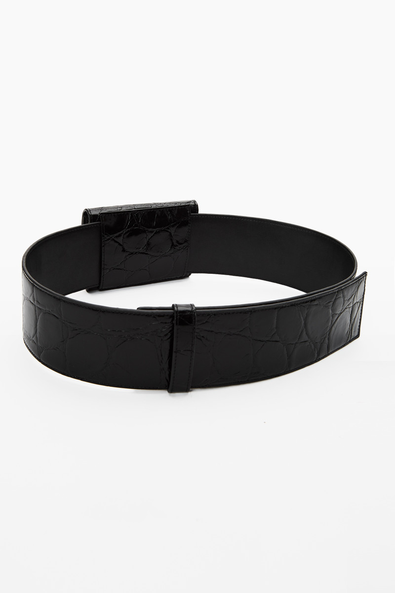 W CARDHOLDER BELT IN CROC LEATHER 4