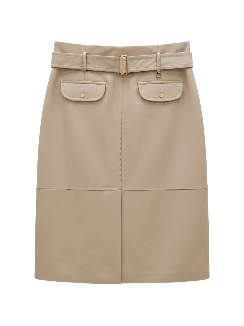 belted midi skirt - 1