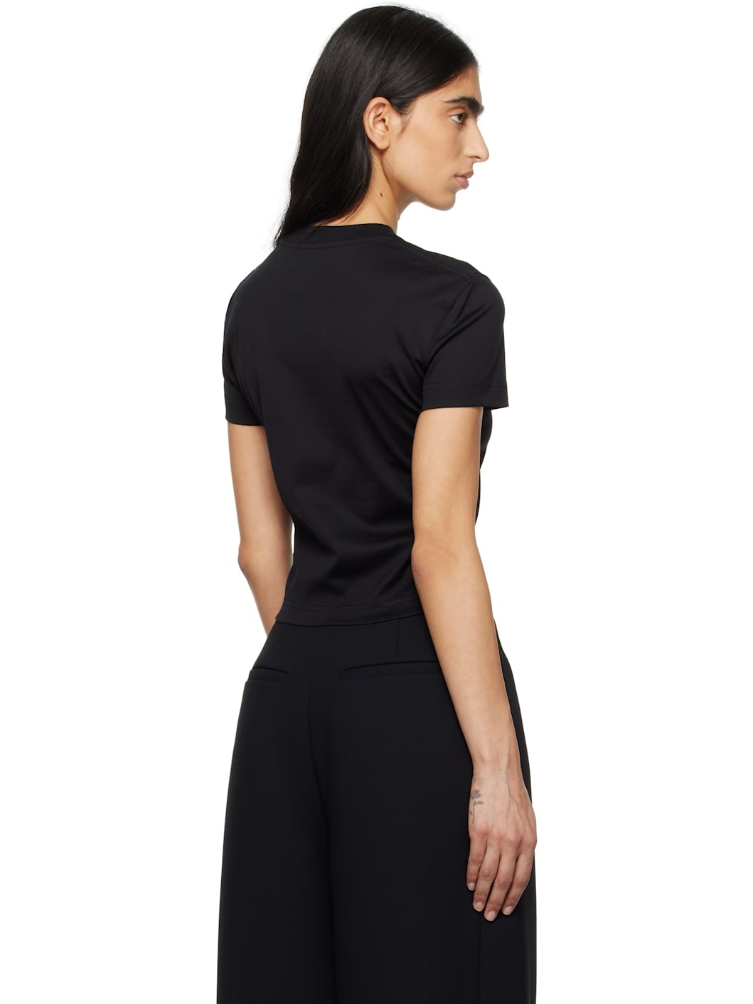 Black 'Mugler' Signature Logo T-shirt - 3