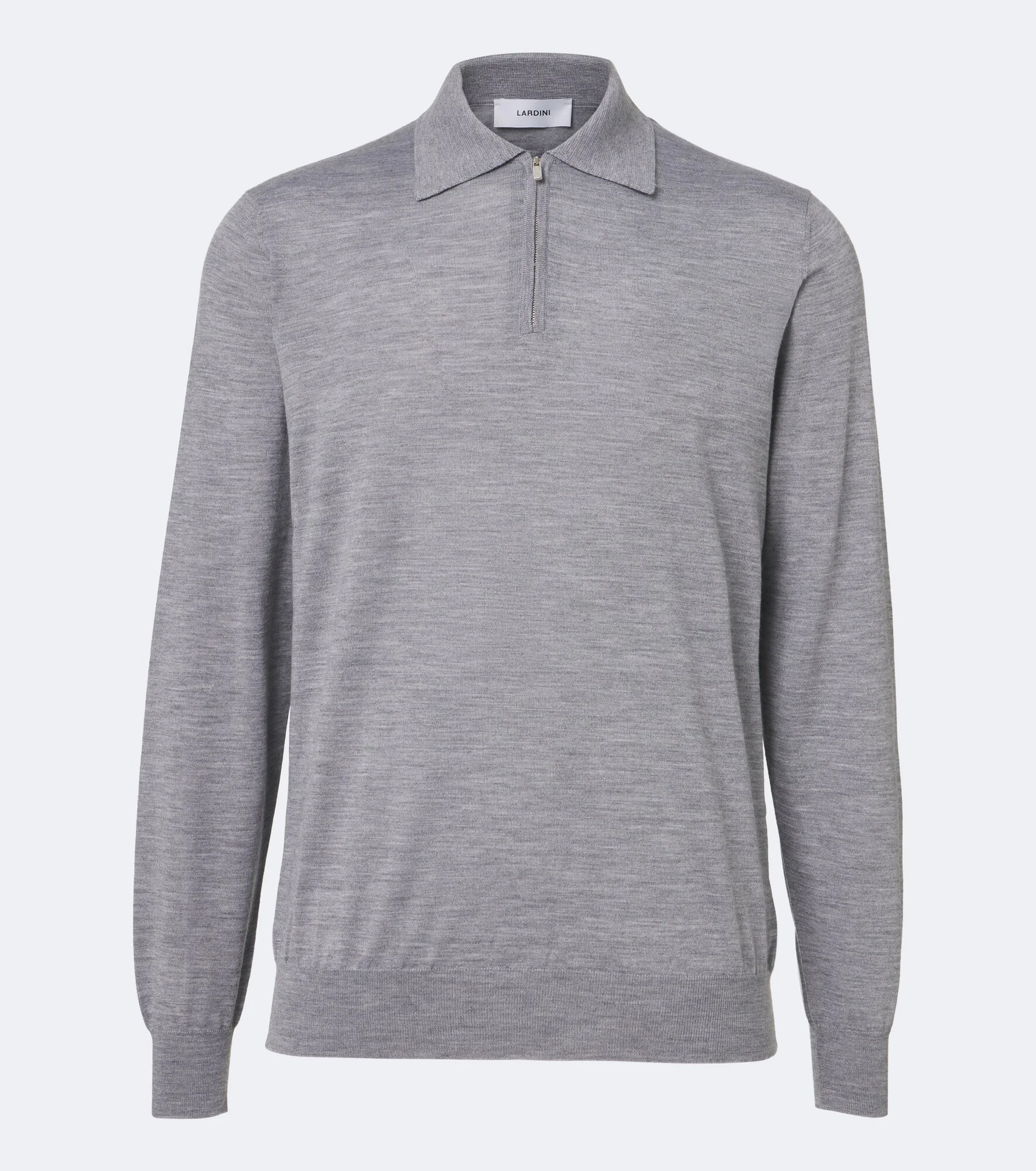 Wool, silk, and cashmere polo sweater - 1