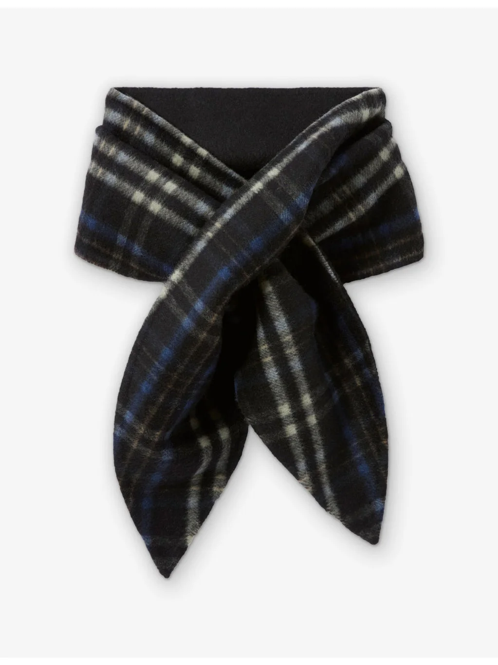 Checked Double-Sided Wool and Alpaca Scarf - 1
