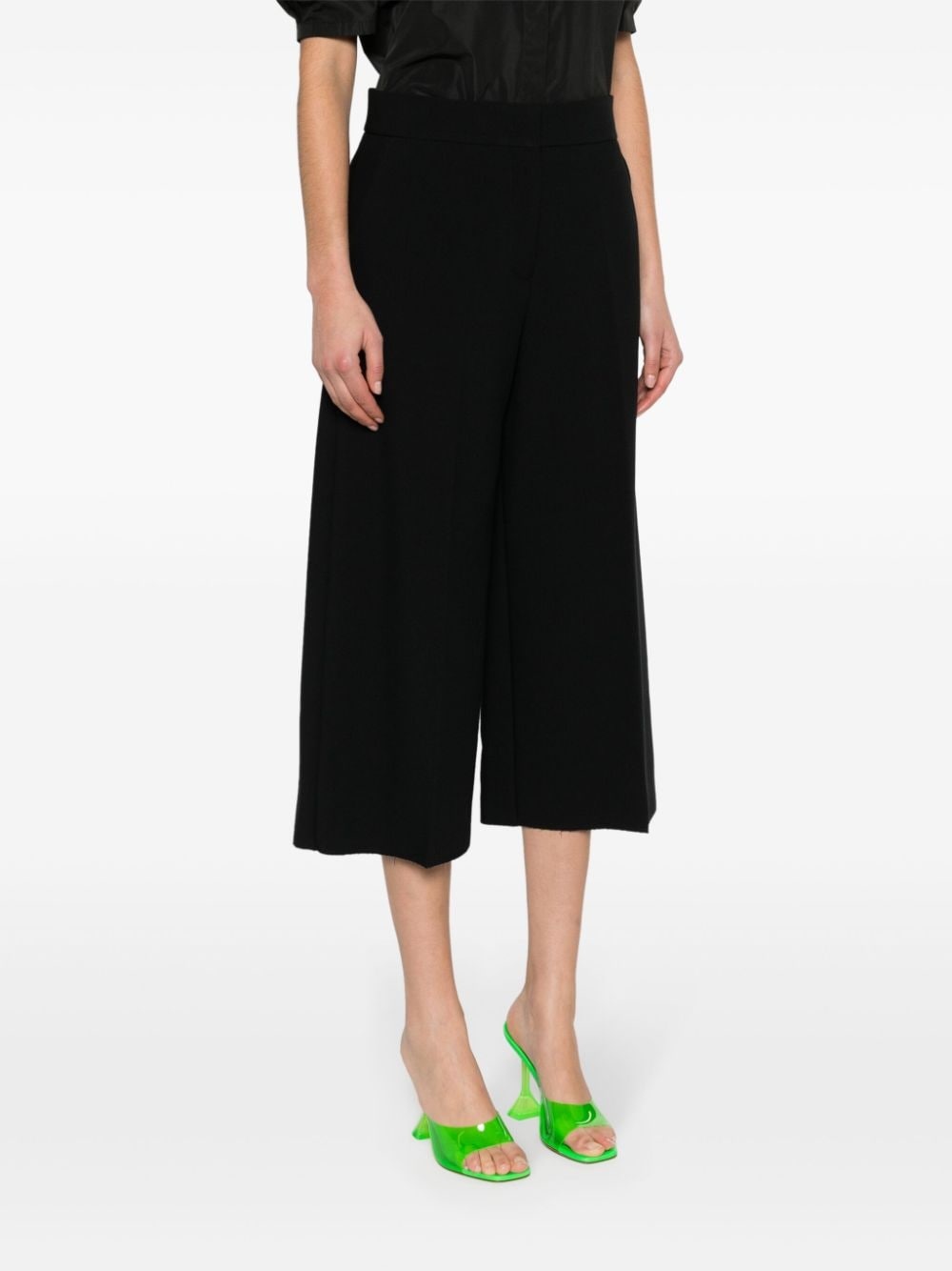 wide-leg cropped trousers - 3