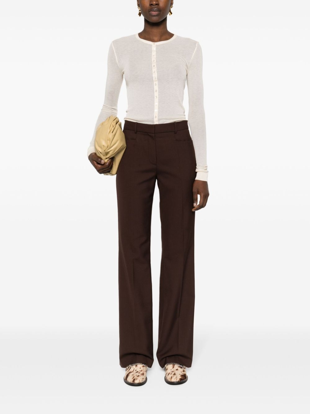 long-sleeve ribbed top - 2