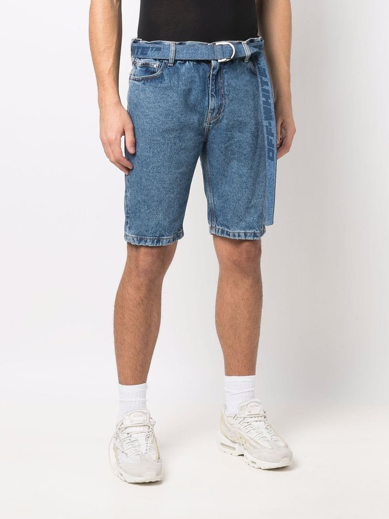 belted denim shorts 3