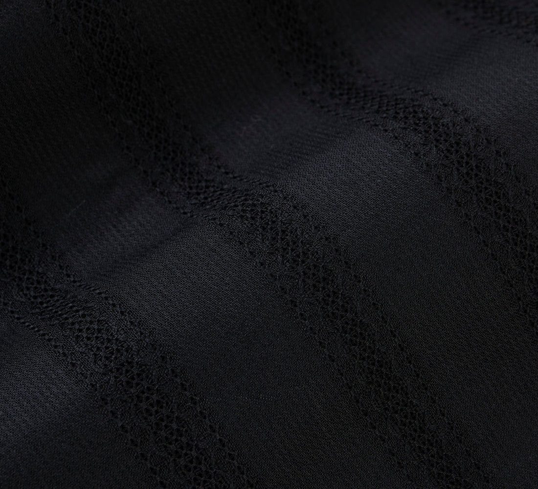 Leisure Shirt - Black Lace Weave - 4