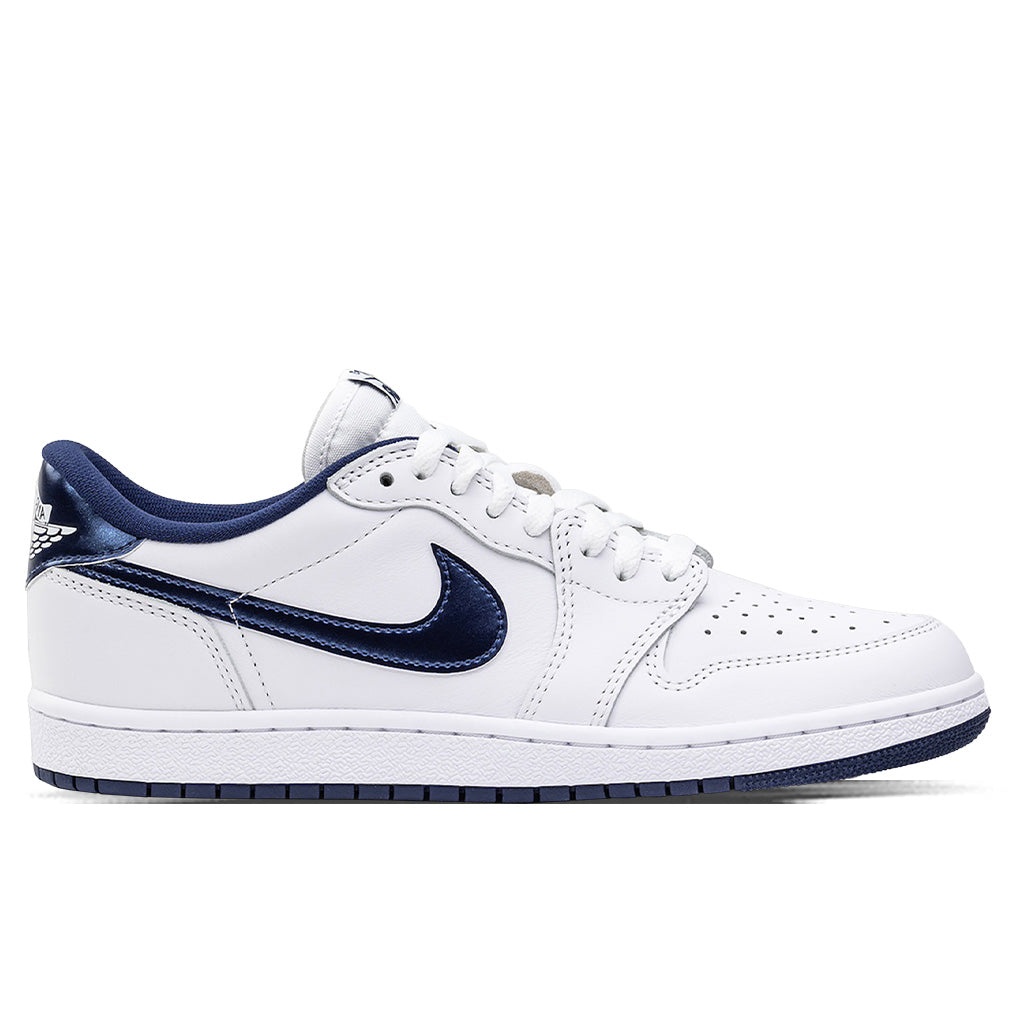 AIR JORDAN 1 LOW 85 'METALLIC BLUE' - WHITE/NAVY - 1