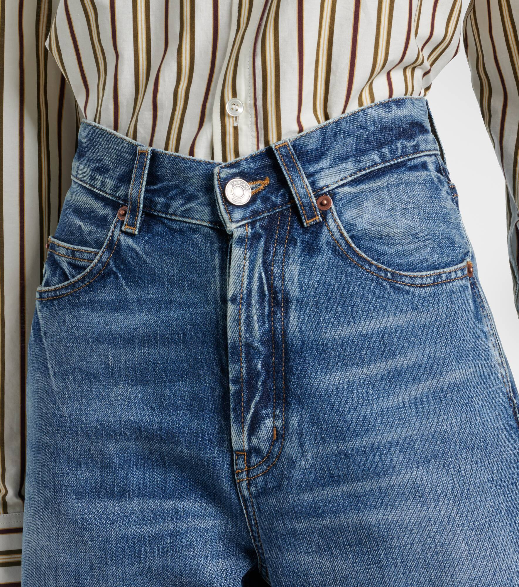 V-Waist wide-leg jeans - 4