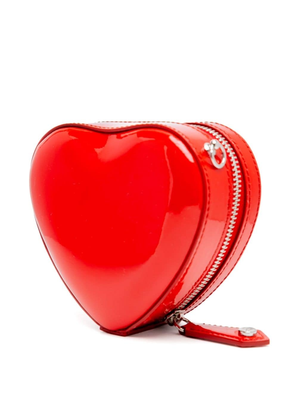 mini heart patent crossbody bag - 3