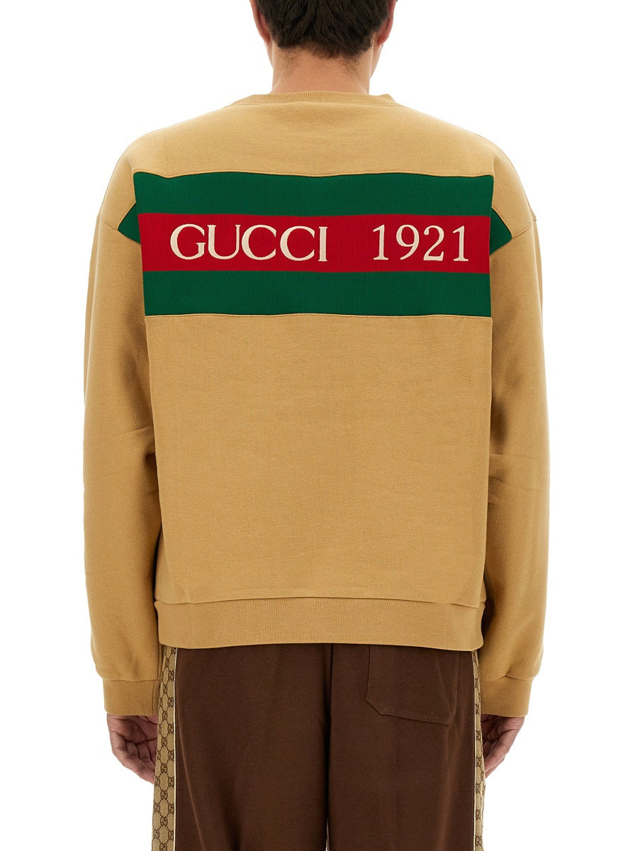 Gucci Men Sweatshirt With Web Ribbon - 2