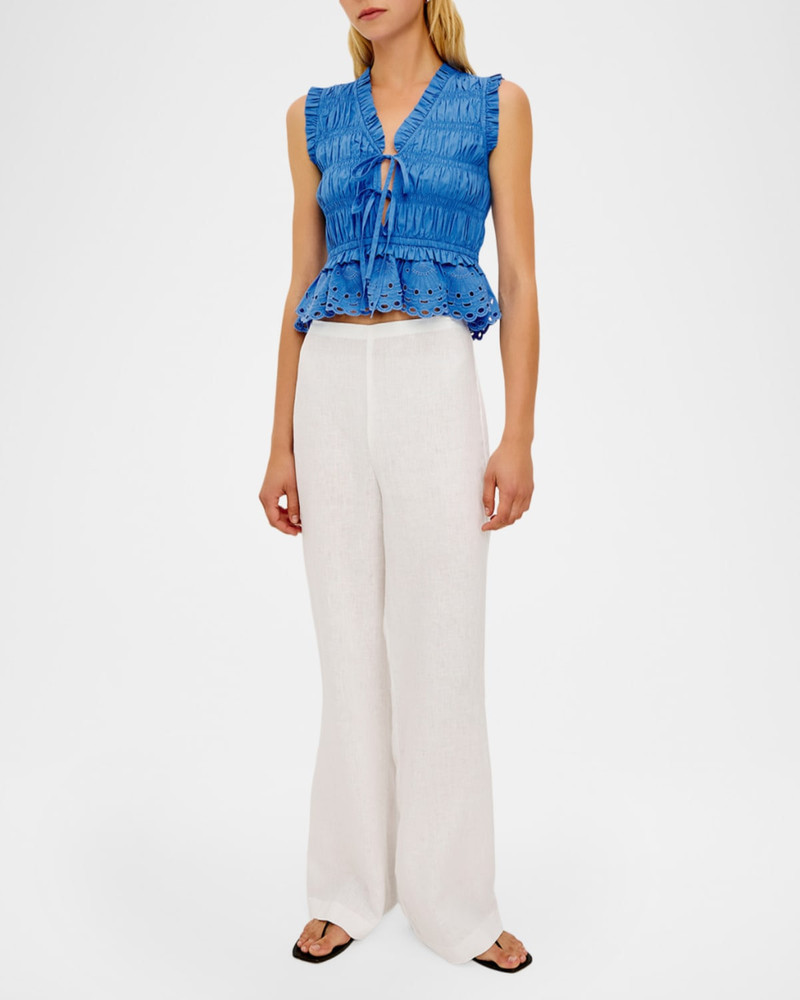Rails Martine Embroidered Cotton Top outlook